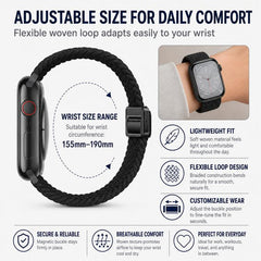 Paquete de 5 correas de reloj tejidas con he...