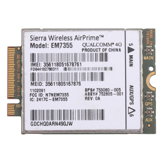 EM7355 Gobi5000 WWAN 4G LTE 753080-005 Para ...