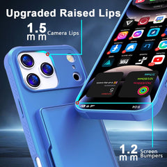 Funda para teléfono con tarjetero, híbrida d...