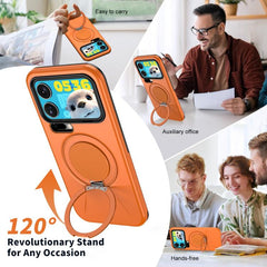 Funda híbrida de TPU y PC con soporte girato...