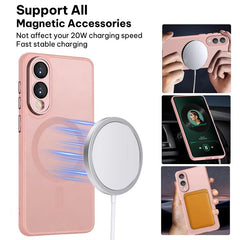 Funda magnética esmerilada con textura de pi...