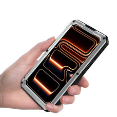 Funda híbrida de silicona y metal a prueba d...