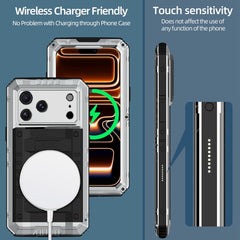 Funda híbrida de silicona y metal a prueba d...