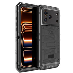 Funda híbrida de silicona y metal a prueba d...