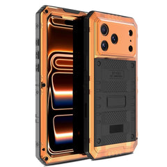 Funda híbrida de silicona y metal a prueba d...