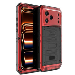 Funda híbrida de silicona y metal a prueba d...