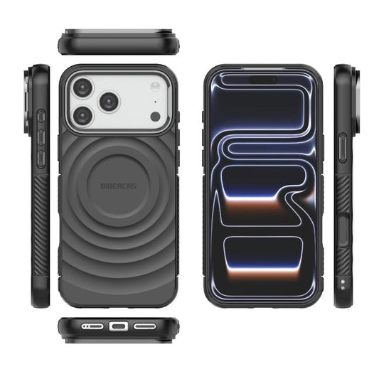Funda magnética de TPU con textura de onda B...