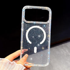 Funda magnética híbrida de TPU y PC con diam...