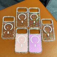 Funda magnética híbrida de TPU y PC con diam...