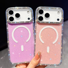 Funda magnética híbrida de TPU y PC con diam...