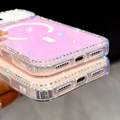 Funda magnética híbrida de TPU y PC con diam...