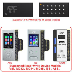 Circuito integrado de matriz de puntos i2C para reparación facial de iPhone 13-17 / iPad Series