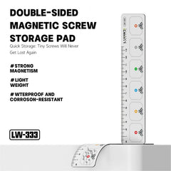 Almohadilla magnética de doble cara para almacenamiento de tornillos LUOWEI LW-333