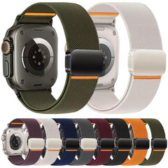Correa de reloj de nailon elástico con hebil...