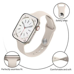 Correa de reloj de silicona con hebilla inve...