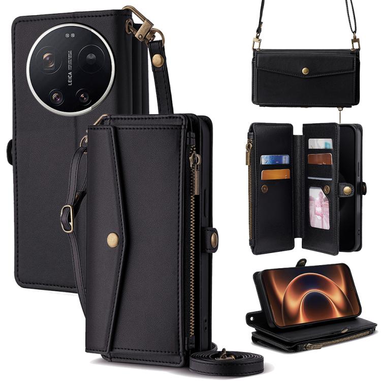 Cartera con cremallera, hebilla lateral, cor...