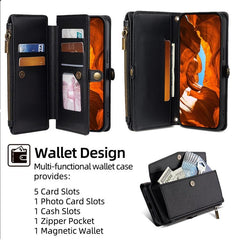 Cartera con cremallera, hebilla lateral, cor...