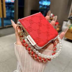 Funda para teléfono con hebilla lateral y es...