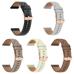 Correa de reloj de cuero vegano de grano fin...