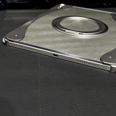 Caja de tableta híbrida de metal acrílico tr...