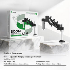 Soporte de brazo articulado para microscopio con amortiguación ajustable 2UUL MS71