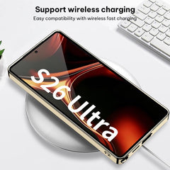 Funda para teléfono de cuero brocado platead...