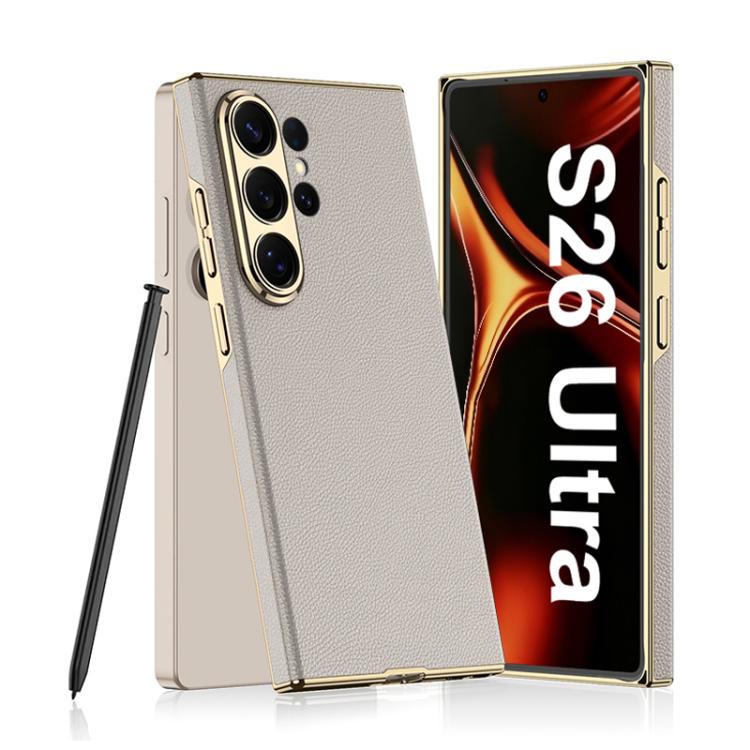 Funda para teléfono curvada de cuero con rev...
