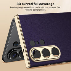 Funda para teléfono curvada de cuero con rev...
