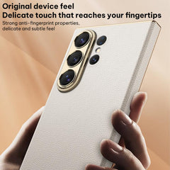 Funda para teléfono curvada de cuero con rev...