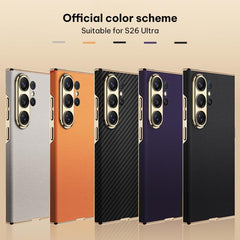 Funda para teléfono curvada de cuero con rev...