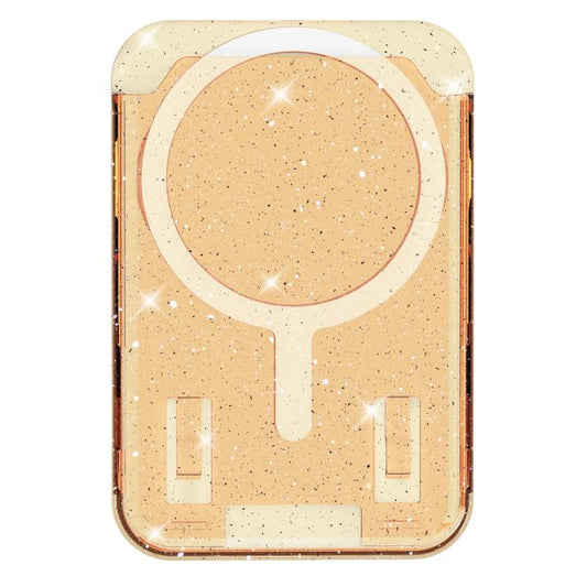 Bolsa con adhesivo magnético para la parte trasera del teléfono y ranuras para tarjetas.