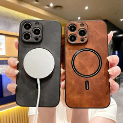 Funda magnética para teléfono de piel sintét...