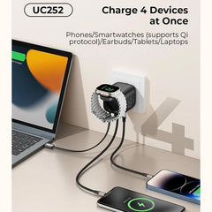 Cargador de viaje Havit UC252 de 65 W, 3 en ...