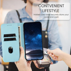 Funda magnética para teléfono de piel vegana...