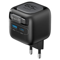Cargador de viaje Havit UC253 de 65 W, 3 en ...