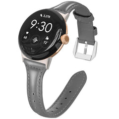 Correa de reloj delgada de cuero genuino xDf...