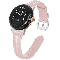 Correa de reloj delgada de cuero genuino xDf...