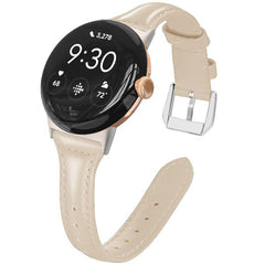 Correa de reloj delgada de cuero genuino xDf...