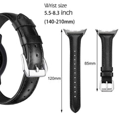 Correa de reloj delgada de cuero genuino xDf...