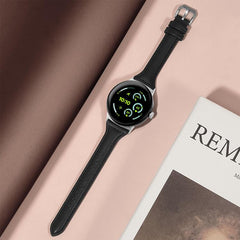 Correa de reloj delgada de cuero genuino xDf...