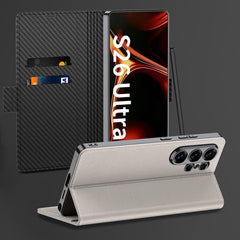 Funda plegable para teléfono móvil de cuero ...