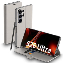 Funda plegable para teléfono móvil de cuero ...