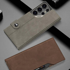 Funda para teléfono plegable de piel mate GK...