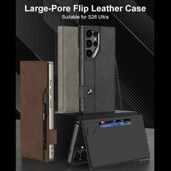 Funda para teléfono plegable de piel mate GK...