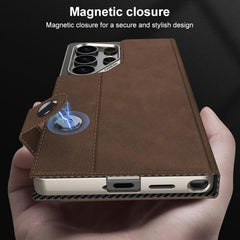 Funda para teléfono plegable de piel mate GK...