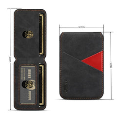 Soporte para tarjetas RFID con textura de cuero vegano retro
