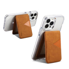 Soporte para tarjetas RFID con textura de cuero vegano retro