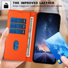 Funda para teléfono plegable de piel vegana ...