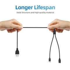 Cable de carga USB a Tipo-C 2 en 1 de xDfind...