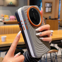 Funda magnética a prueba de golpes con textu...